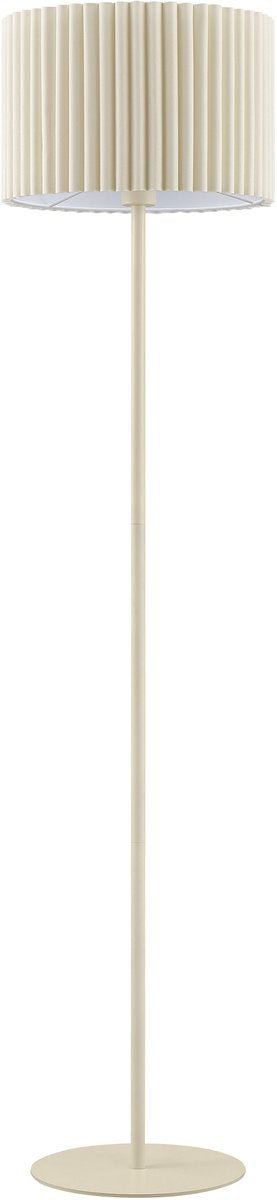 Brilliant velin - vloerlamp - 1-lichts - e27 - beige