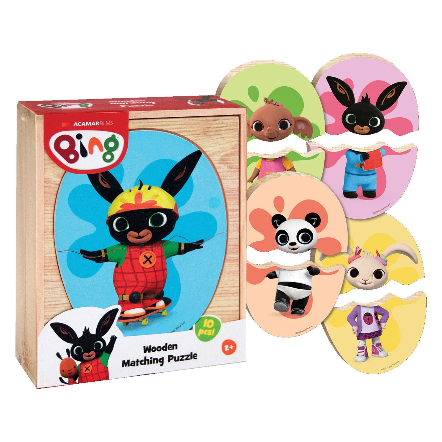 Toyland Bing Holz-Streichholzpuzzle, 10-teilig.