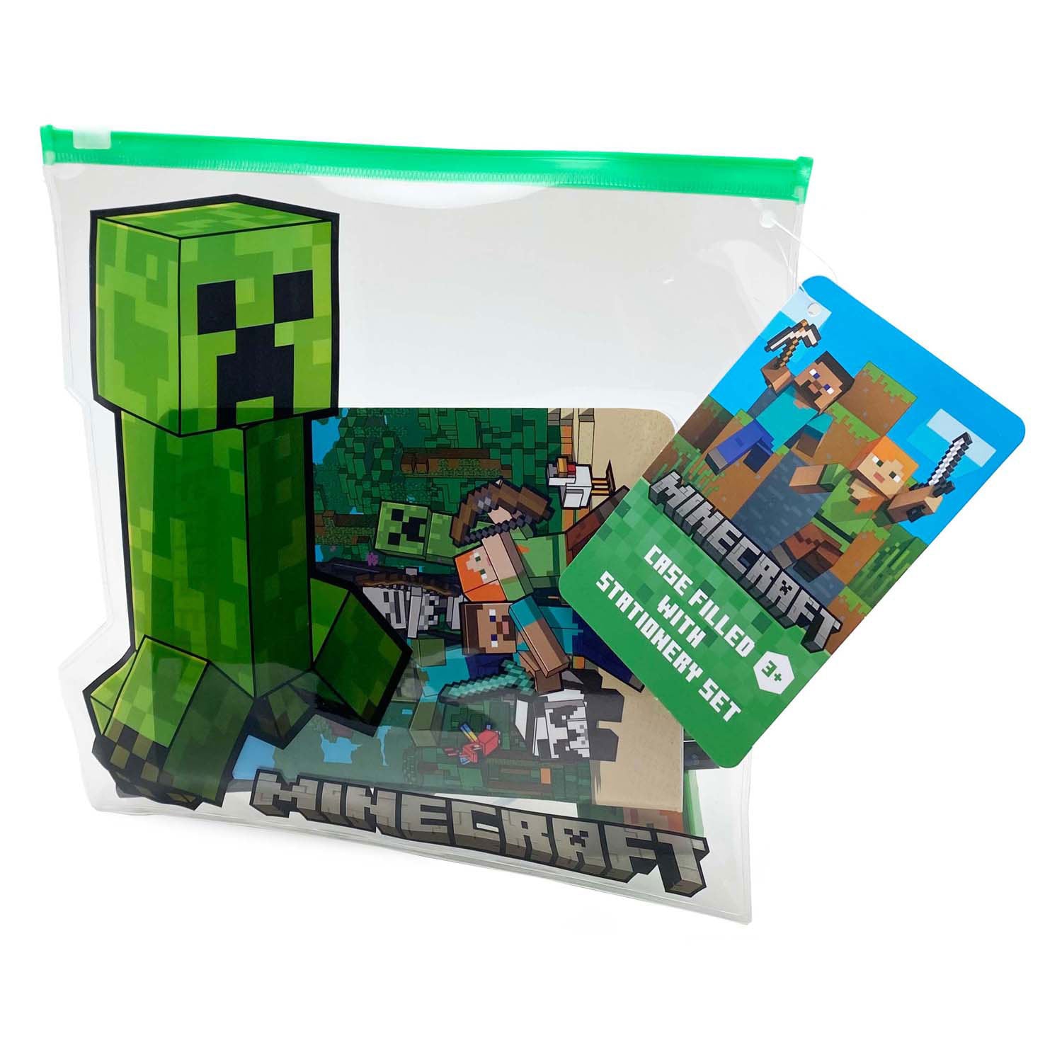 Speelgoedland Minecraft-förmiges Federmäppchen gefüllt