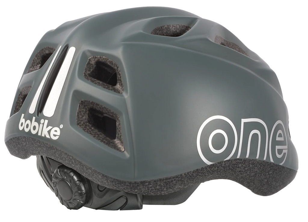 Bobike One Plus Fahrradhelm, Größe 52-56 cm, Urbangrau