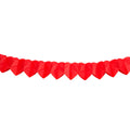 Folat BV Papier-Minigirlande - rotes Herz, 2 m.