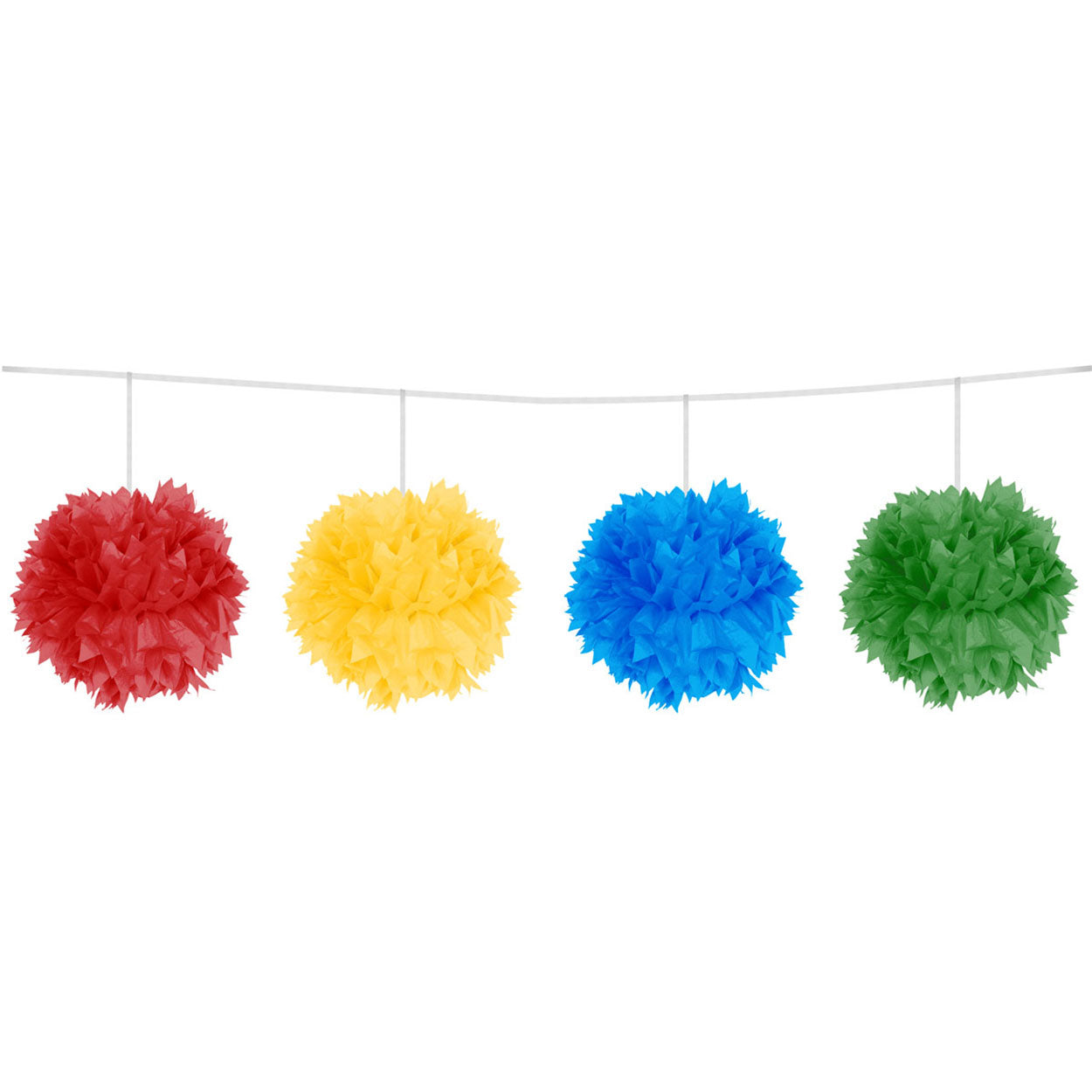 Folat bv gekleurde pompom slinger