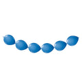 Folat bv blauwe knoopballonnen, 8st.