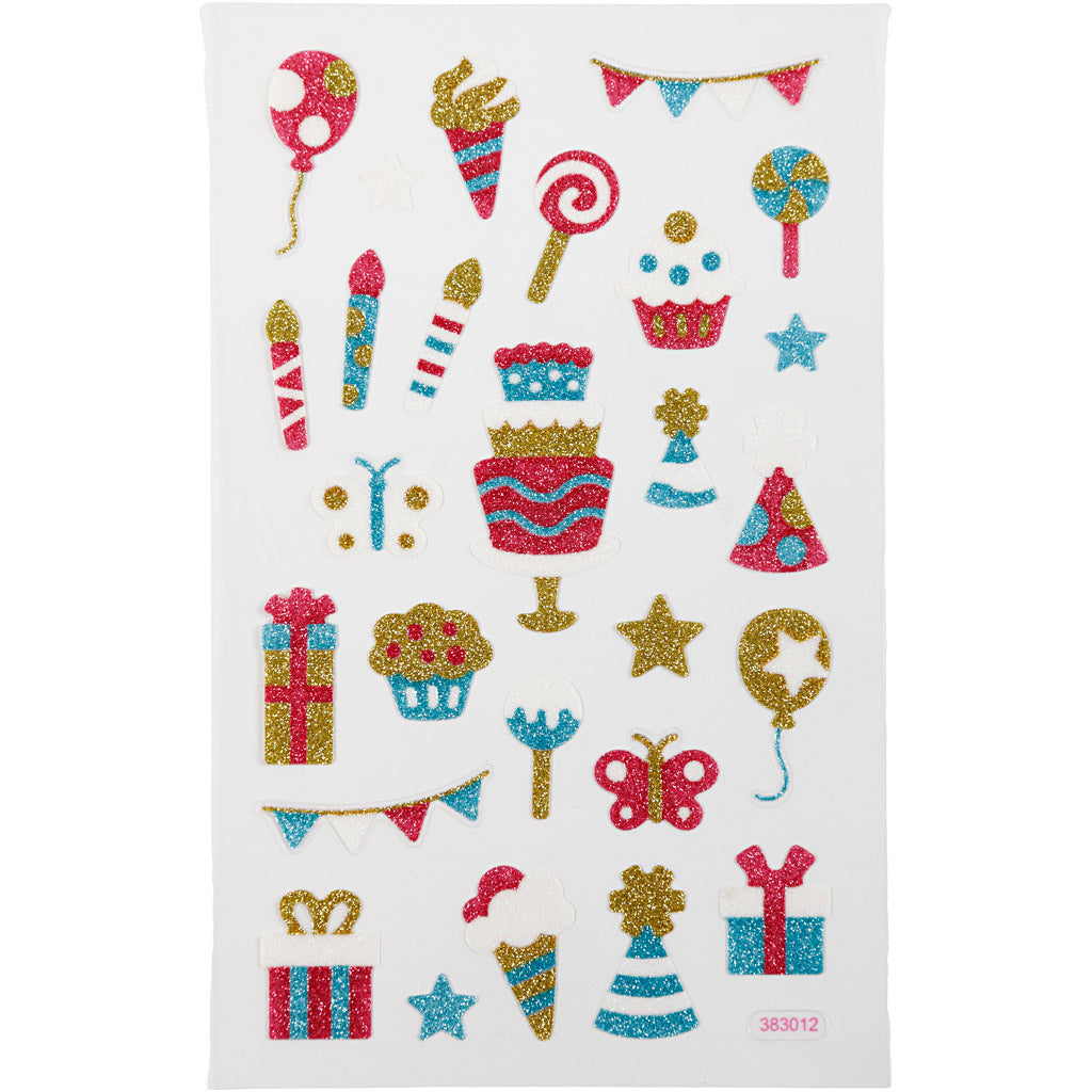 Glitter stickers