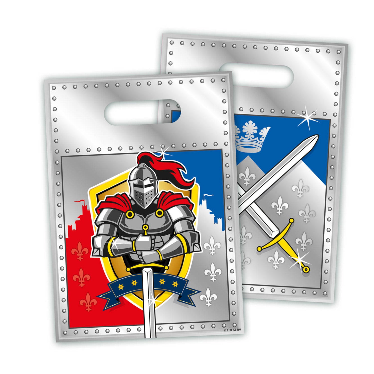Folat BV Knights Partytüten, 8 Stück.