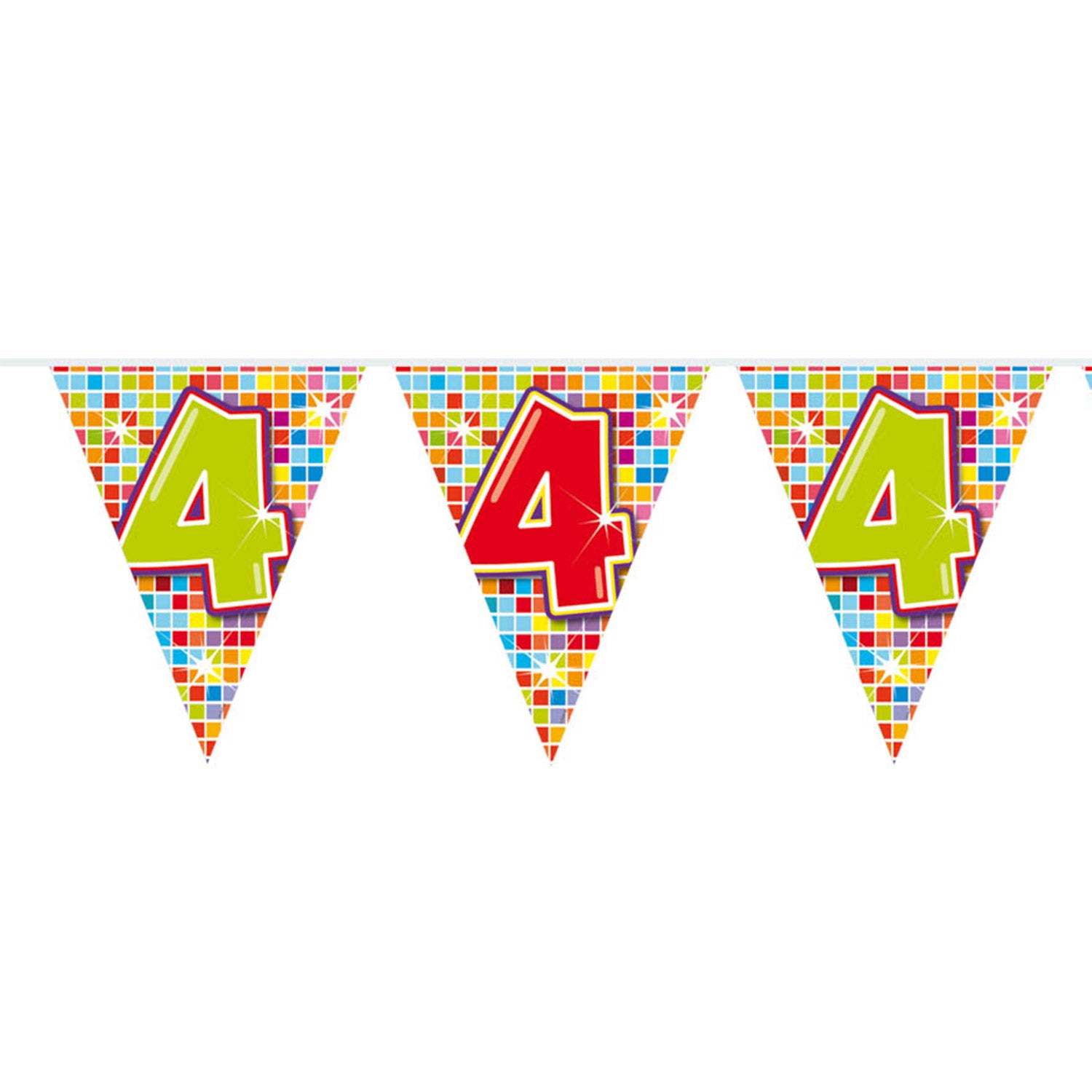 Folat bv mini vlaggenlijn blocks 4 jaar, 3mtr.