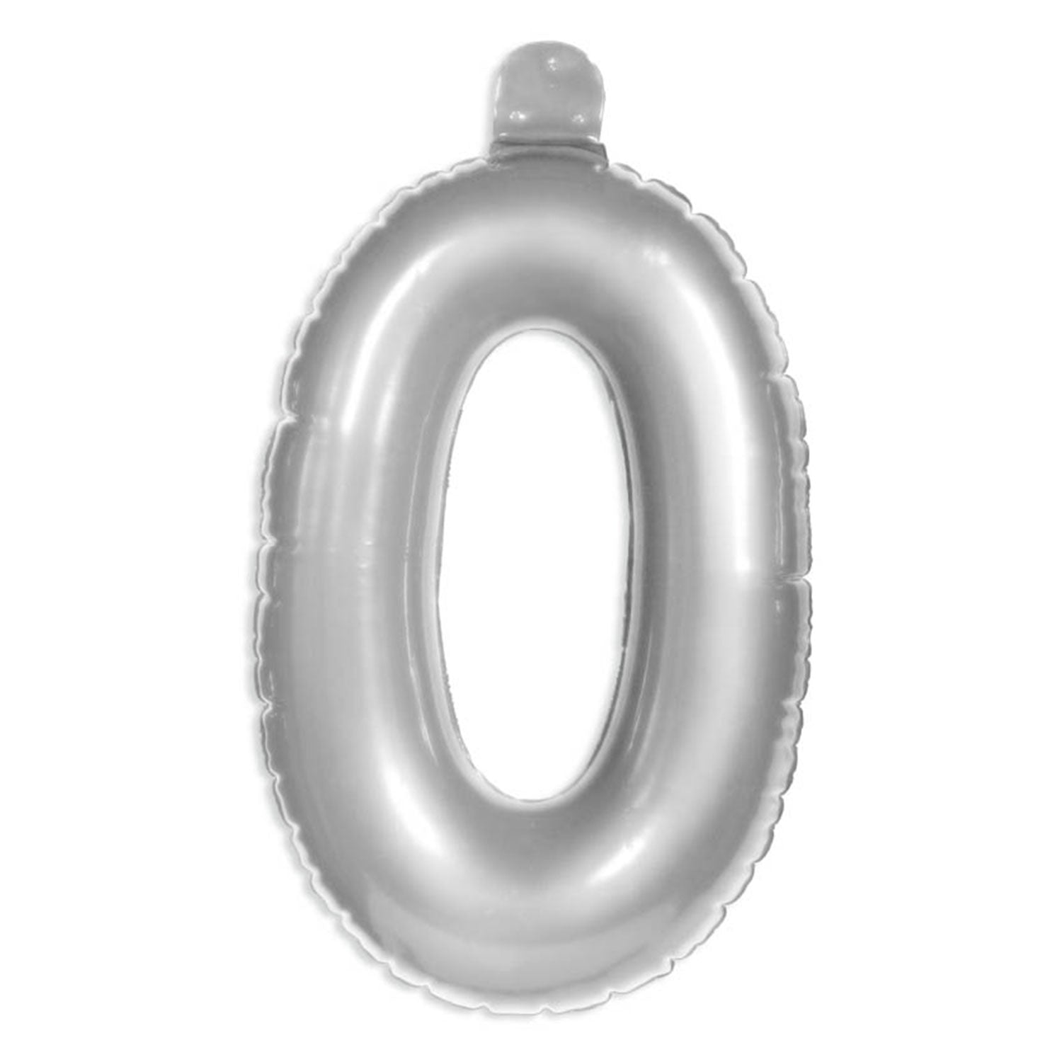 Figurballon 0 Silber