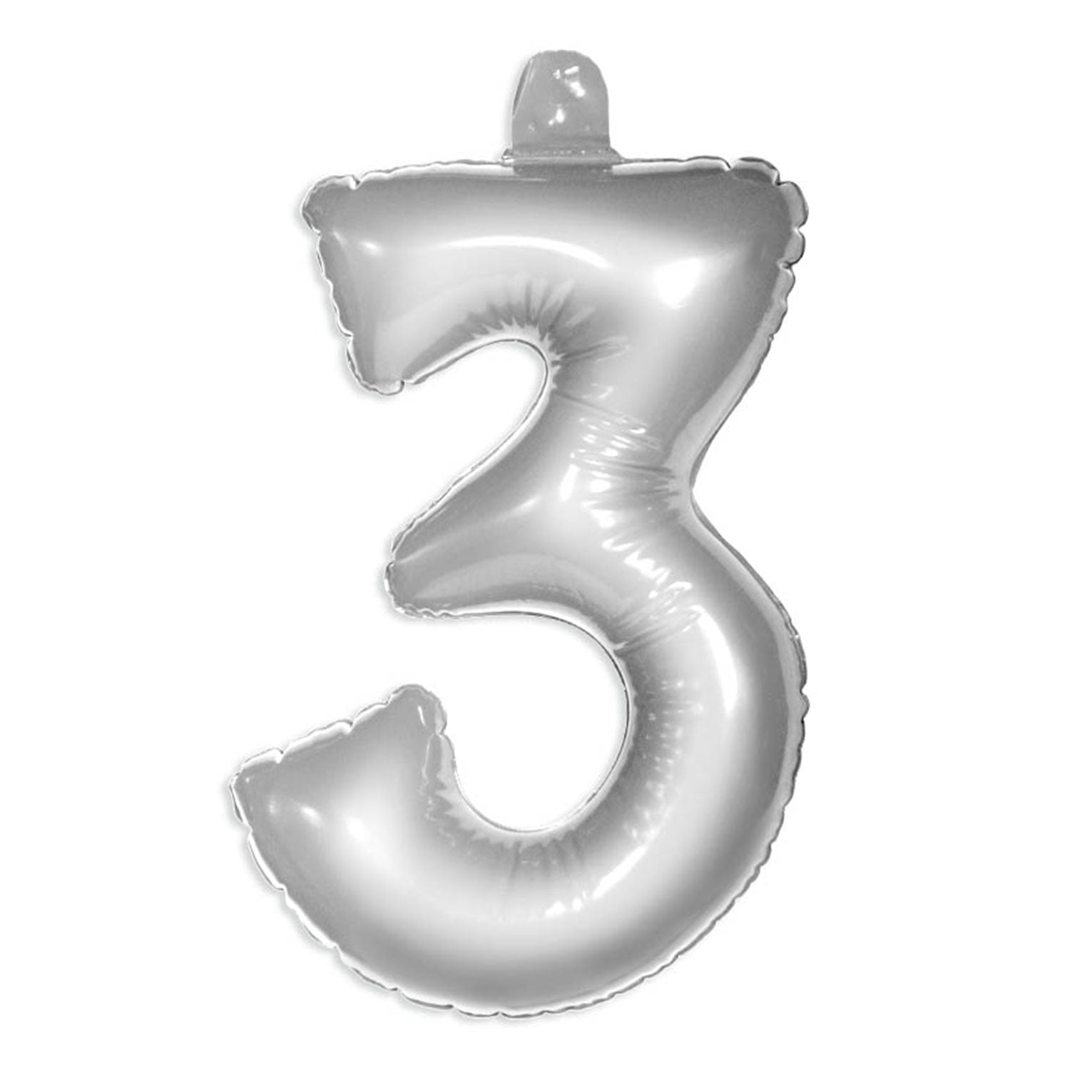 Figurballon 3 Silber