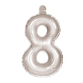 Figurballon 8 Silber