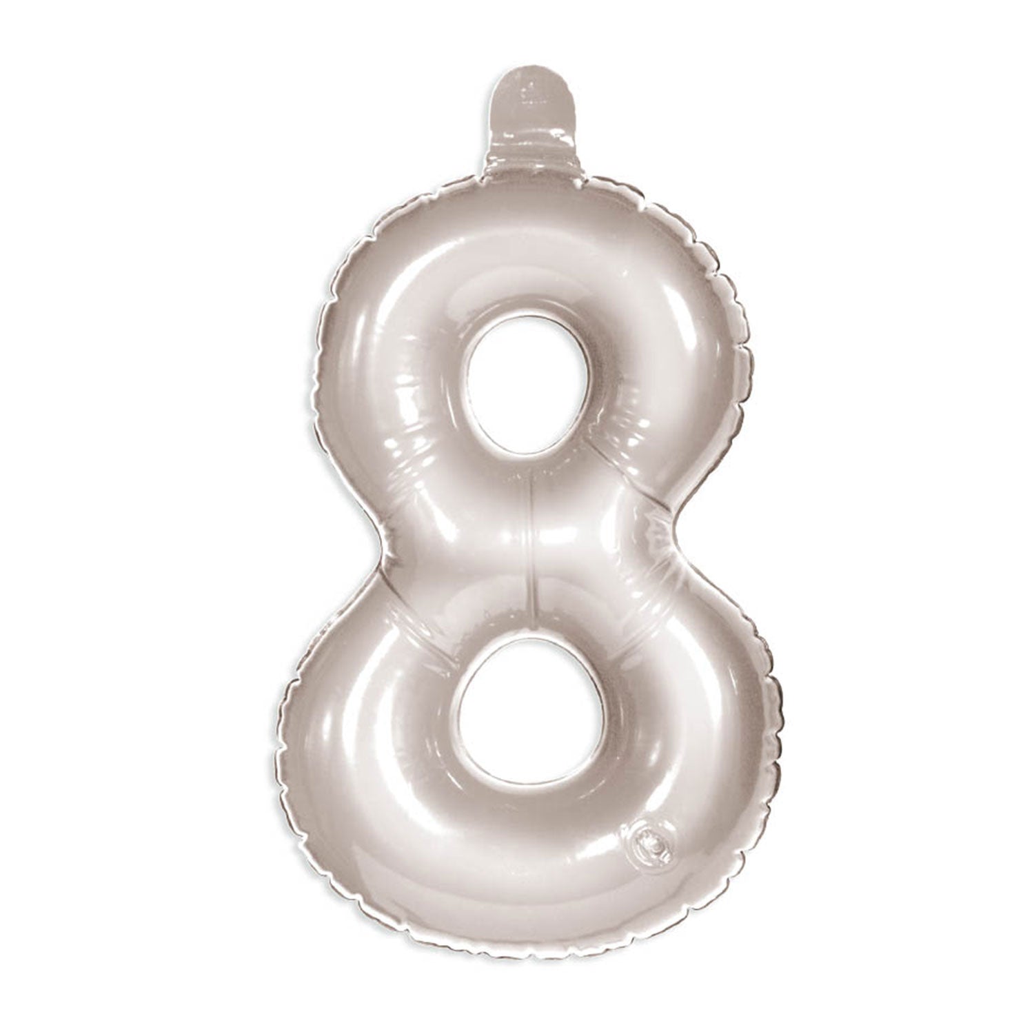 Figurballon 8 Silber
