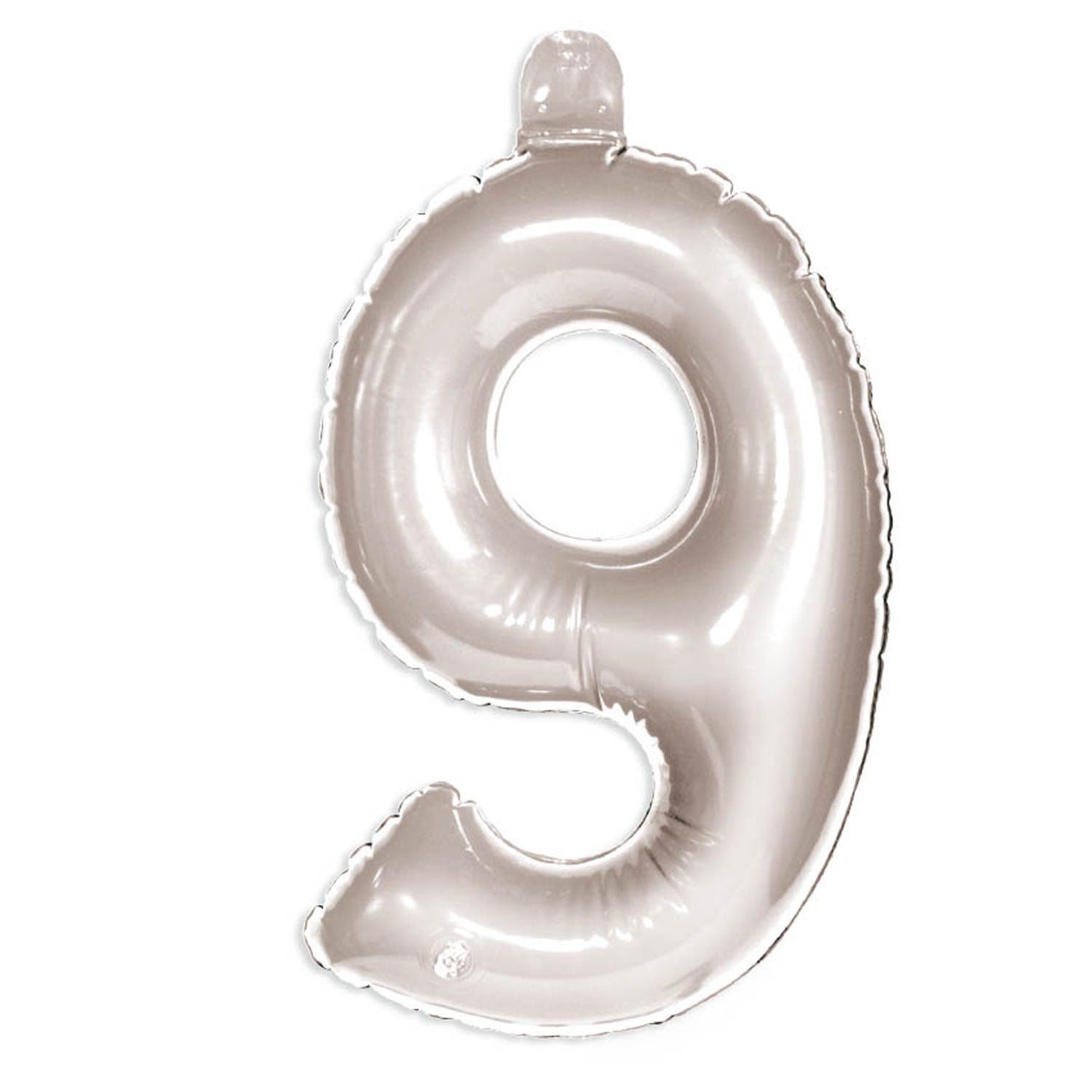 Figurballon 9 Silber