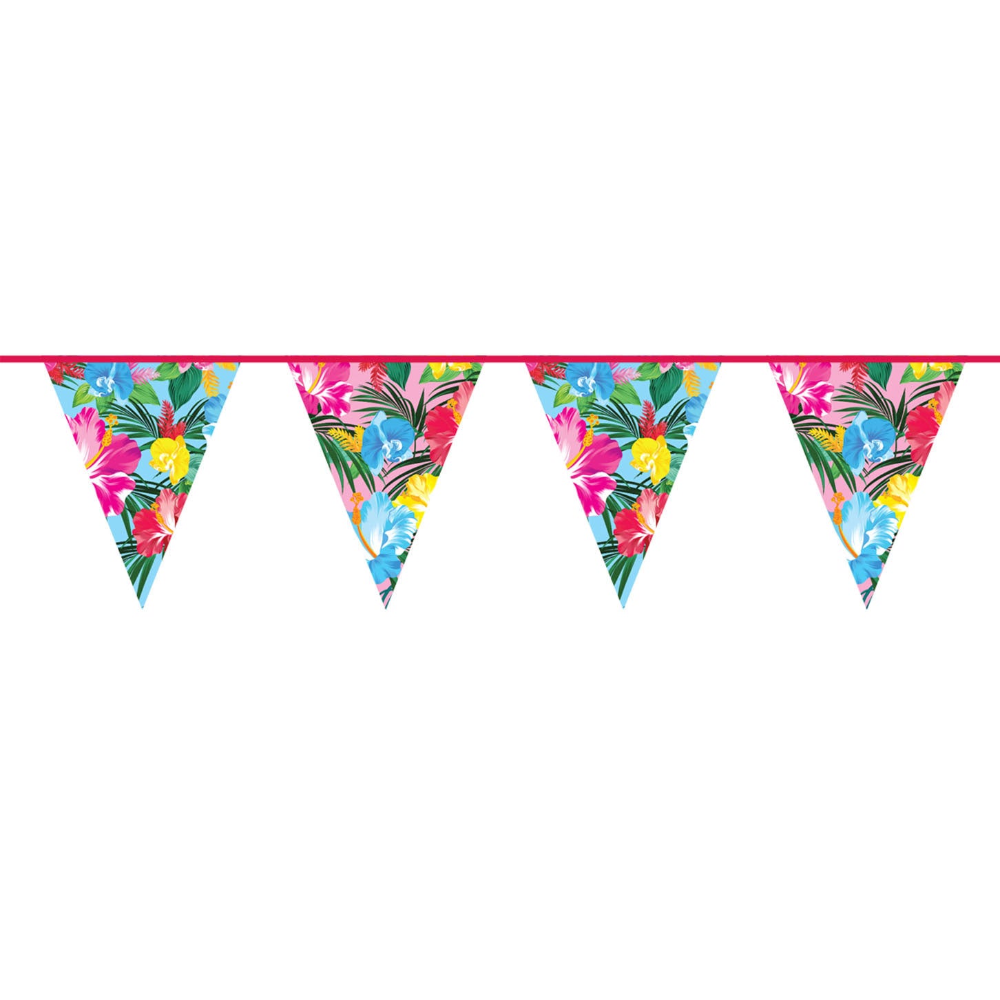 Folat bv vlaggenlijn tropical bloemen, 10mtr.