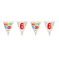 Folat BV Confetti Wimpel 6 Jahre, 10 m.