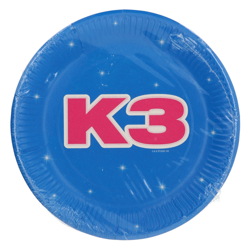 Folat bv k3 bordjes - regenboog: 8 stuks