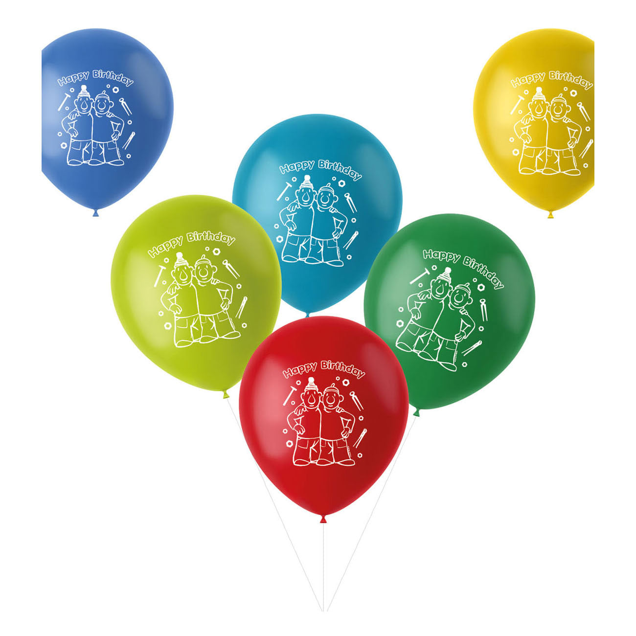Folat BV Nachbar-Luftballons, 6 Stück.