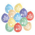 Folat BV Latexballons begrüßen den Weihnachtsmann und Piet, 12 Stück.