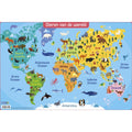 Deltas educatieve onderlegger - dieren van de wereld 47,5x32cm
