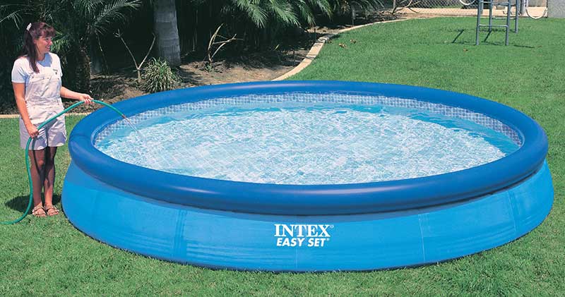 Intex Easy Set Swimmingpool 366 x 76 cm - mit 12-Volt-Filterpumpe