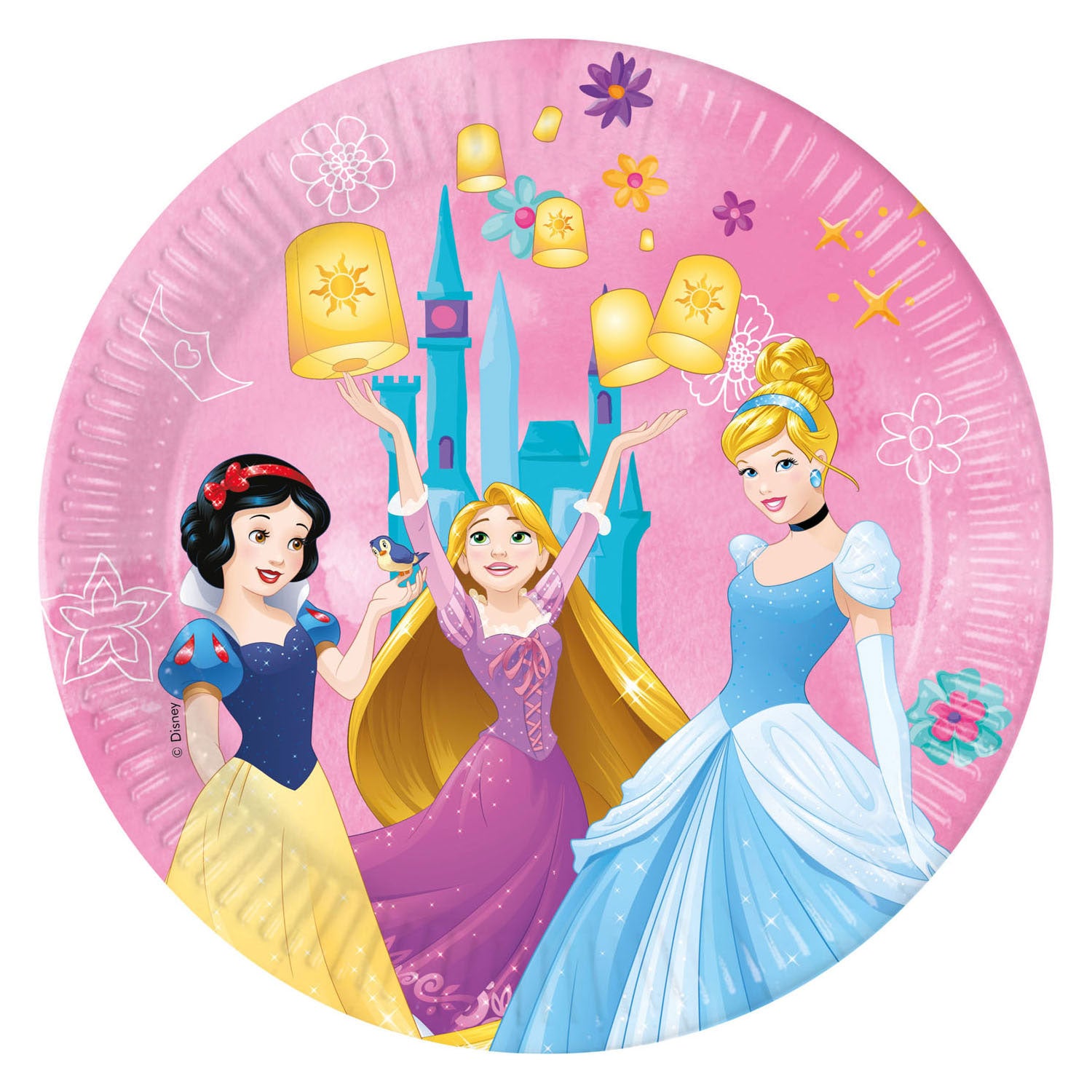 Globos Pappteller FSC Disney Prinzessin Lebe deine Geschichte, 8 Stück.