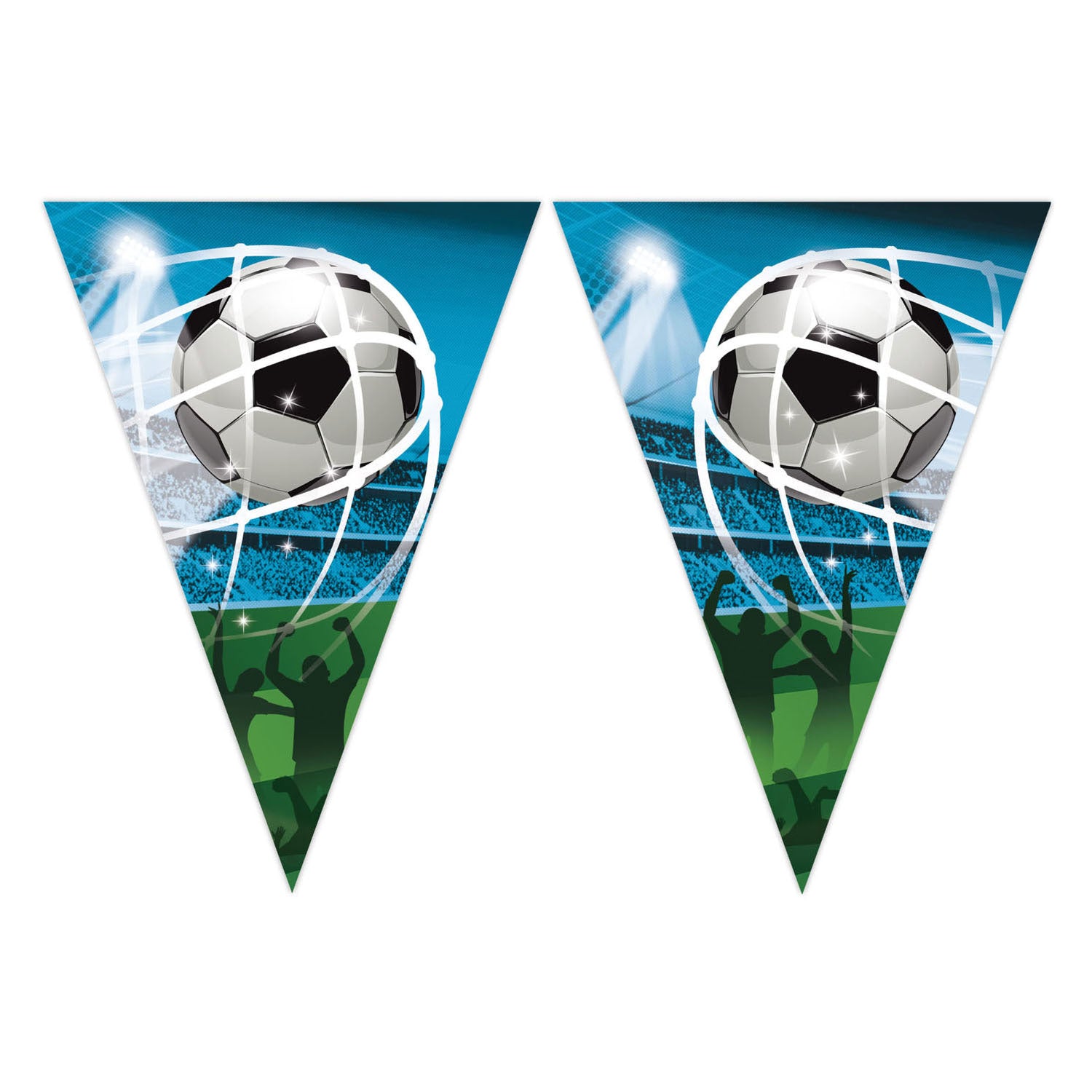 Globos Papiergirlande für Fußballfans, 3 m.