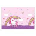 Globos Tischdecke Einhorn Regenbogenfarben, 120x180cm