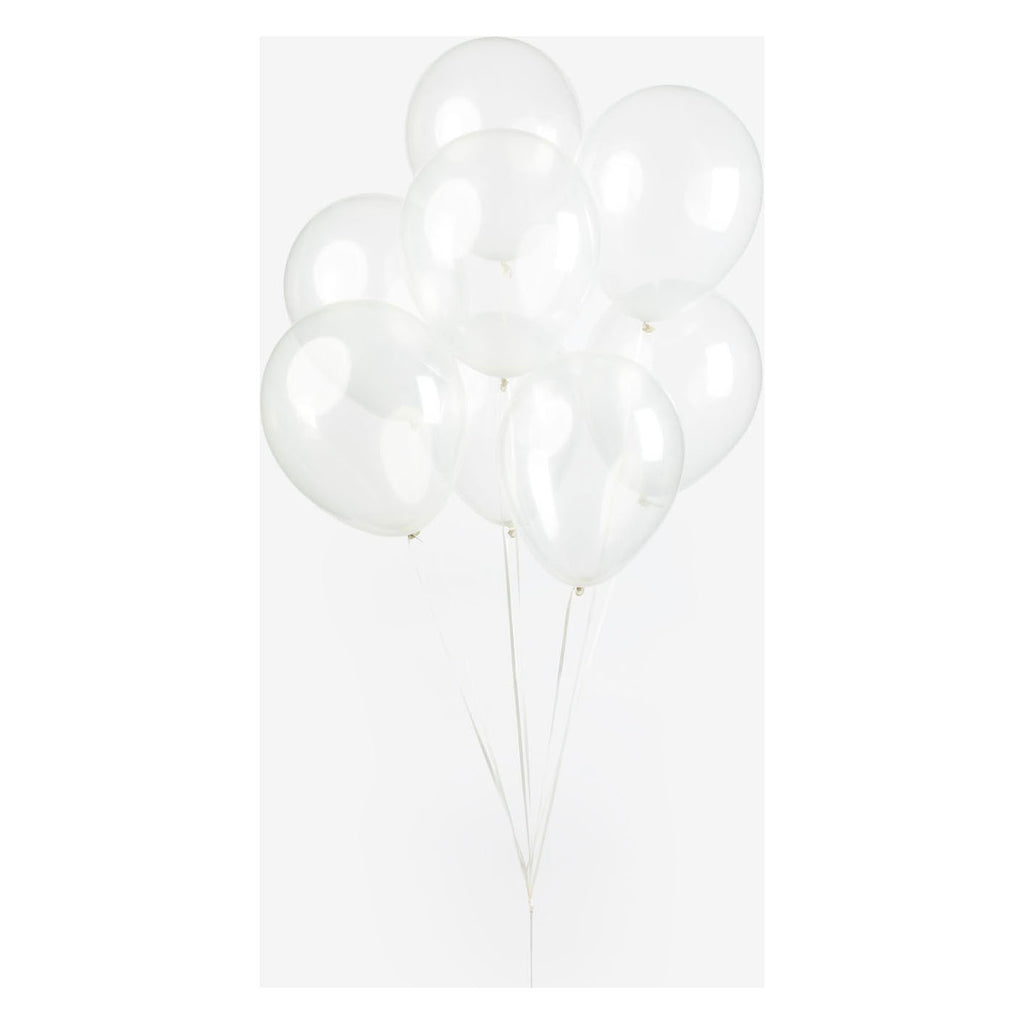 Globos Ballons transparent 30cm, 10 Stück.