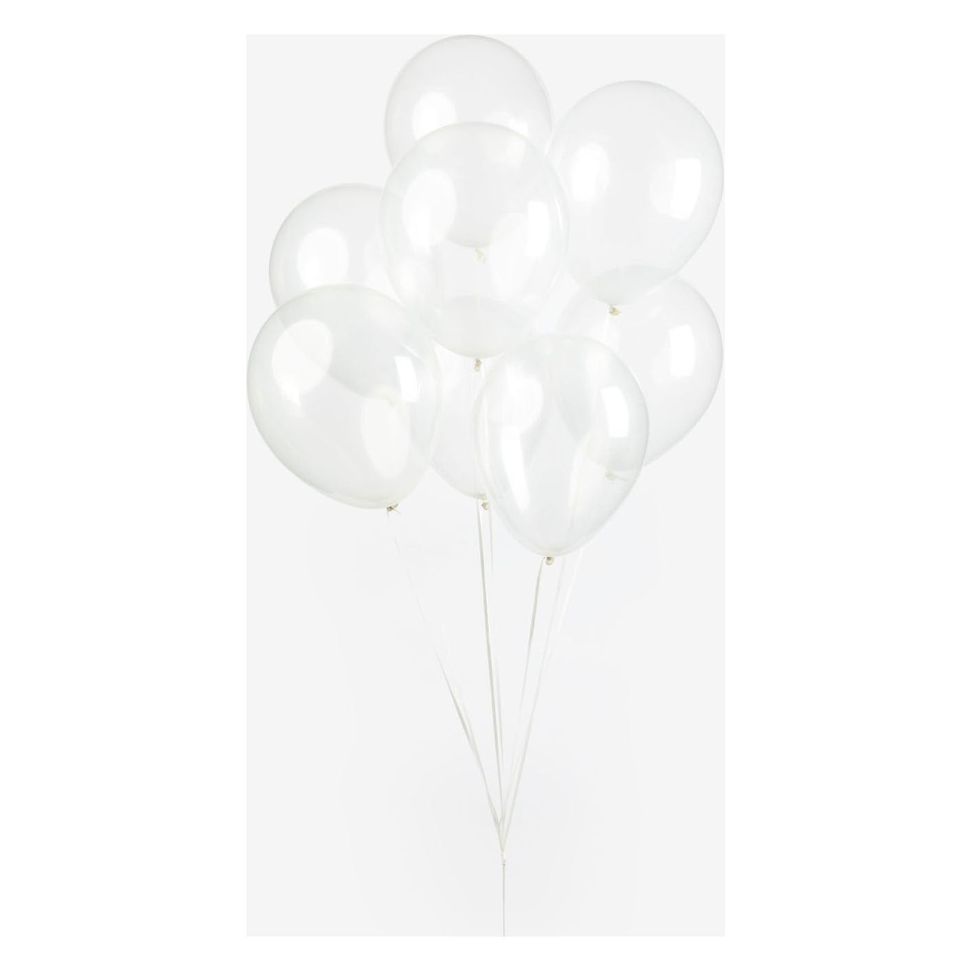 Globos Ballons transparent 30cm, 10 Stück.