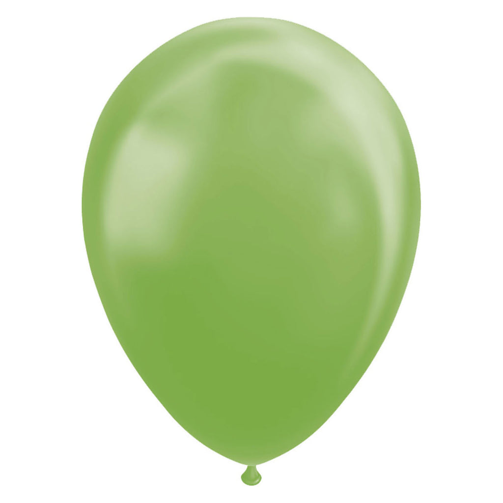 Globos Ballons, metallisch grün, 30 cm, 10 Stück.