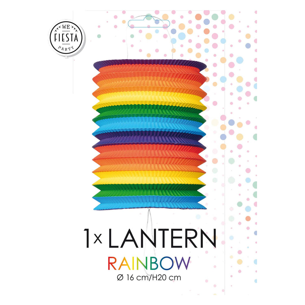 Globos Papierlaterne Regenbogen, 16 cm