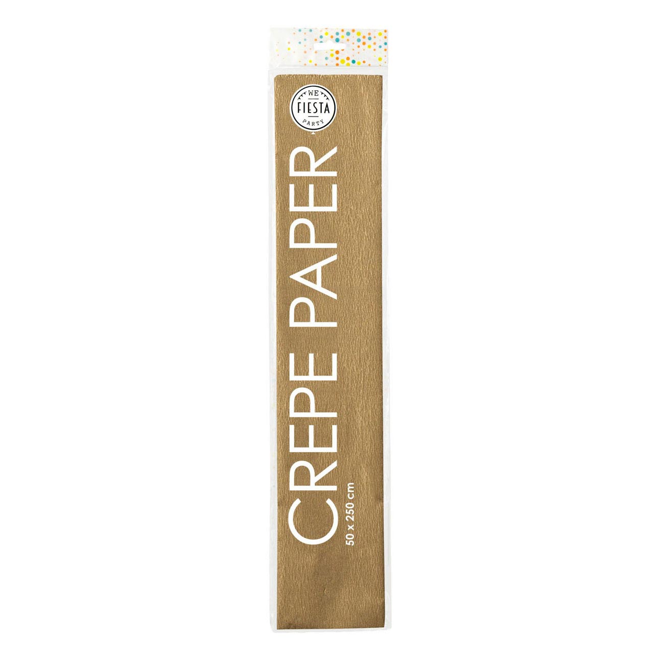 Globos crepepapier goud, 50x250cm
