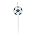 Globos taartkaarsen 2,4cm voetbal - 5st.