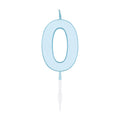 Globos taartkaars 4,5cm pastel blauw no. 0