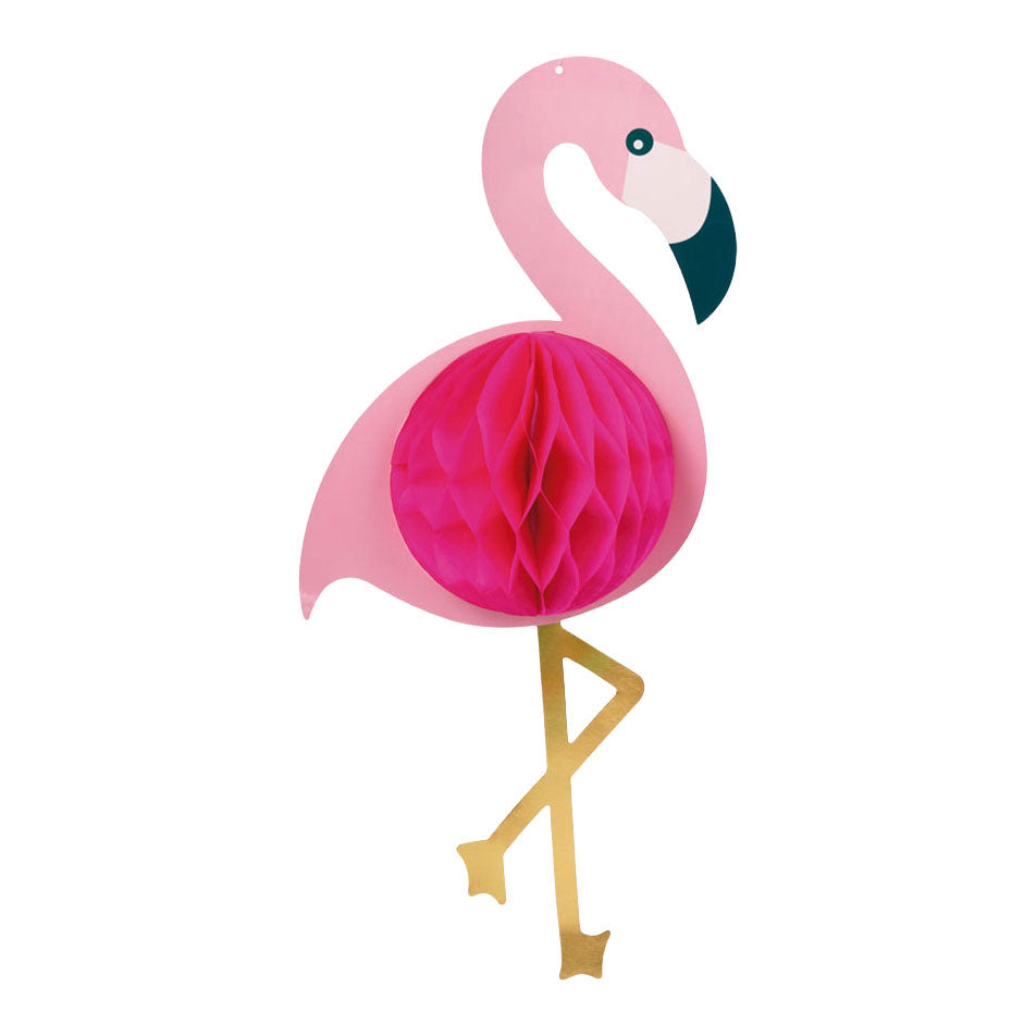 Globos honeycomb flamingo aloha - 52x24cm