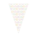 Globos vlaggenlijn van papier watercolors hearts - 6m
