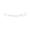 Globos papieren guirlande watercolors hearts - 2m