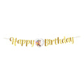 Globos vlaggenlijn happy birthday paarden - 2m
