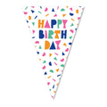 Globos vlaggenlijn happy birthday - 10m