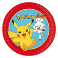 Globos papieren borden 23cm next generation pokemon - 8st.