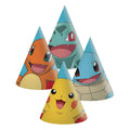 Globos papieren hoedjes pokemon - 6st.