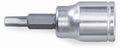 Inbus opzetstuk Cyclus 6-kant 6mm, voor sleutel 3 8.