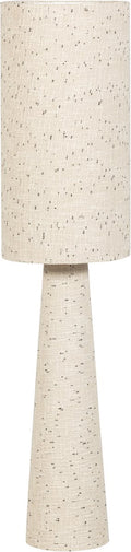 Woood loft vloerlamp - metaal bouclé - naturel met stippen 130xø30 cm