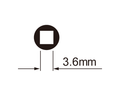 IceToolz Speichennippelschlüssel 12d5 für 3,6 mm (Vierkant-)Nippel