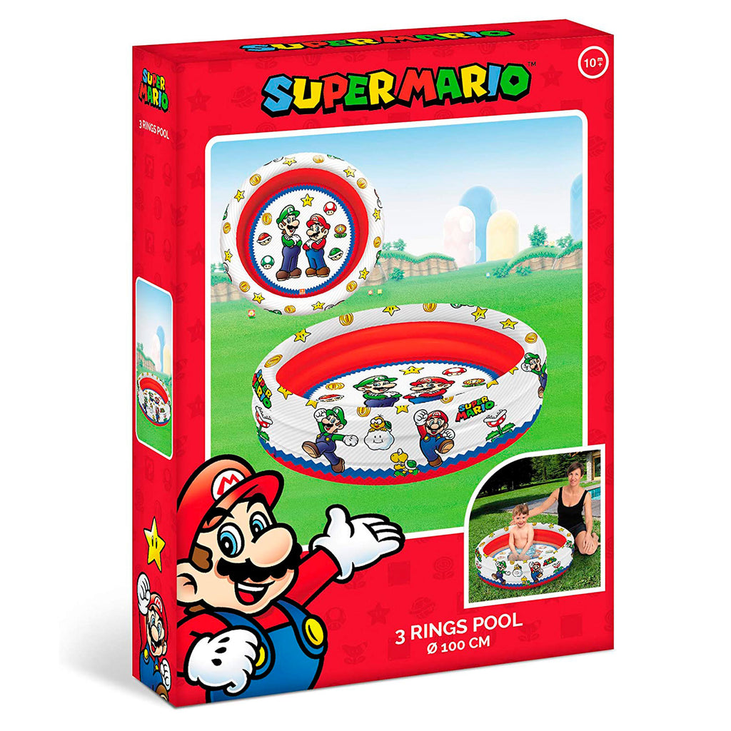 Mondo Schwimmbad 3-Ring Super Mario, 100 cm