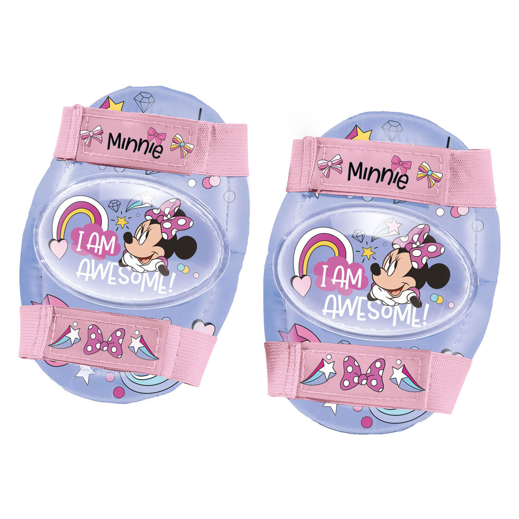 Mondo disney minnie rolschaatsen met beschermset voor kinderen - verstelbaar en roze.