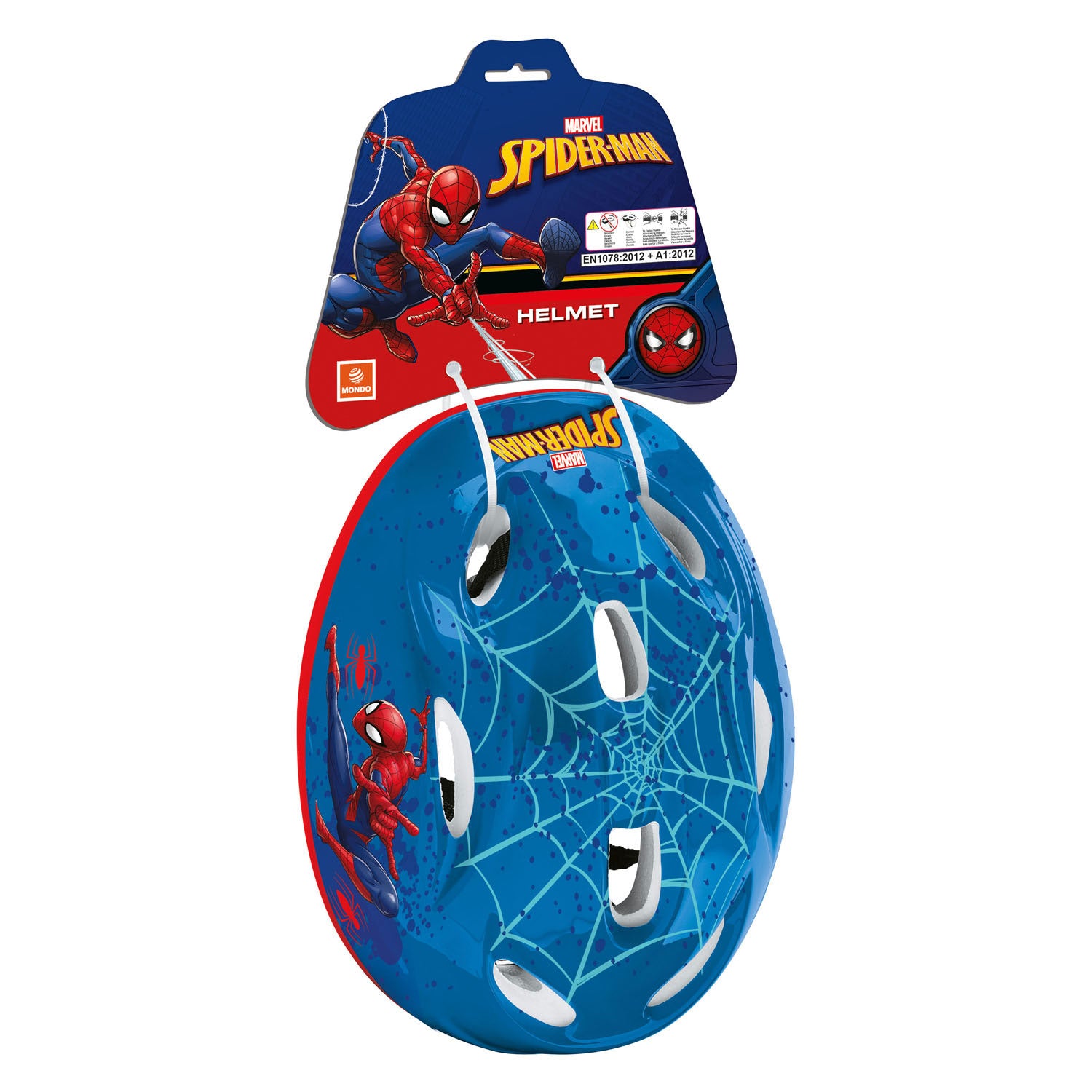 Mondo Spiderman Helm - verstellbar - 52-56 cm