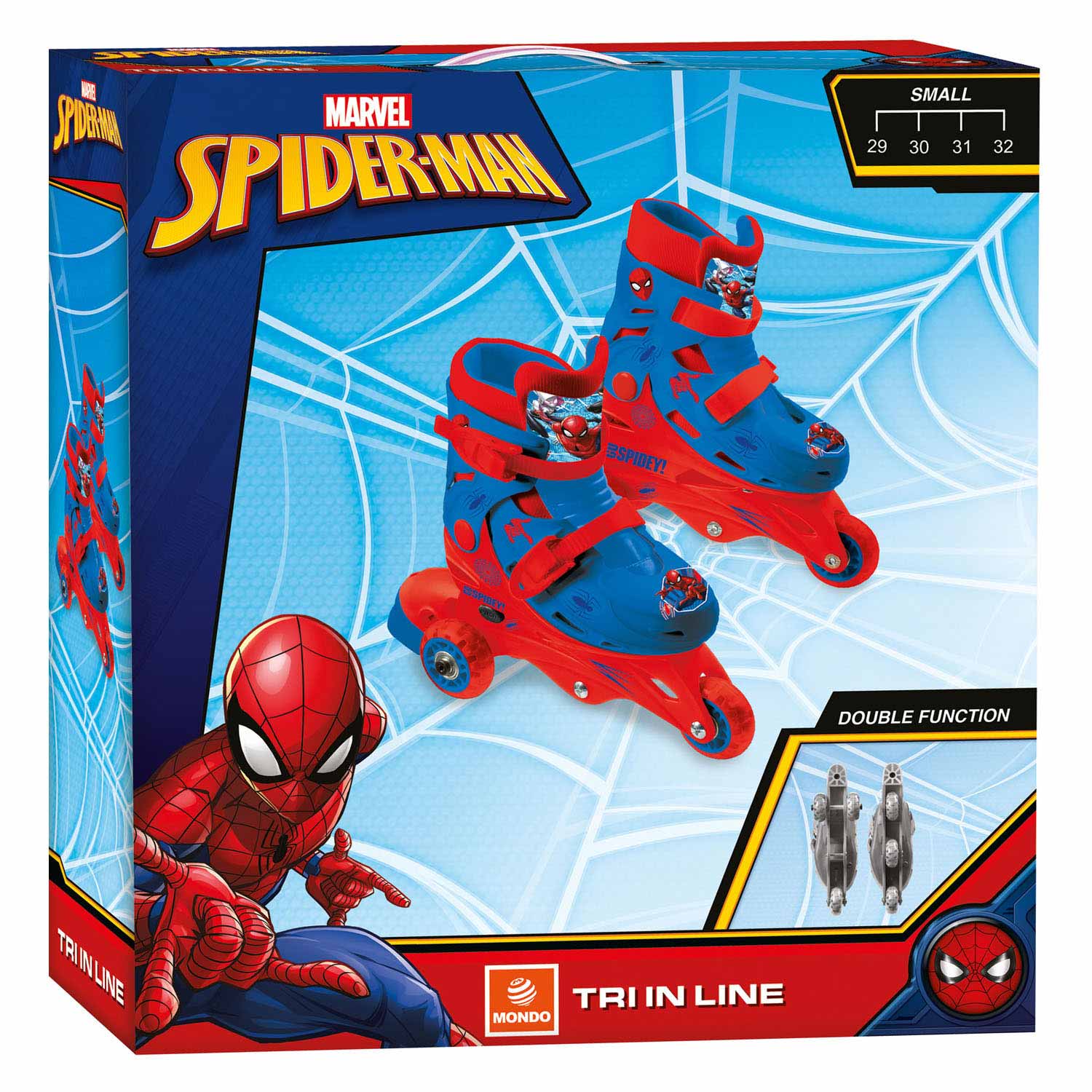 Mondo Spiderman Rollschuhe, Größe 29-32