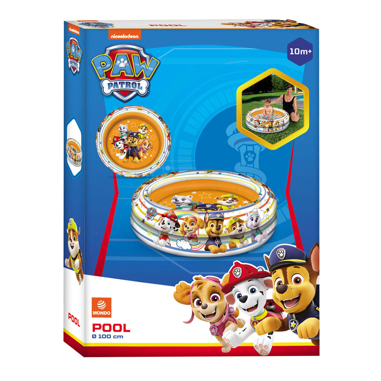 Mondo Schwimmbad Paw Patrol 2-Ringe, 100 cm
