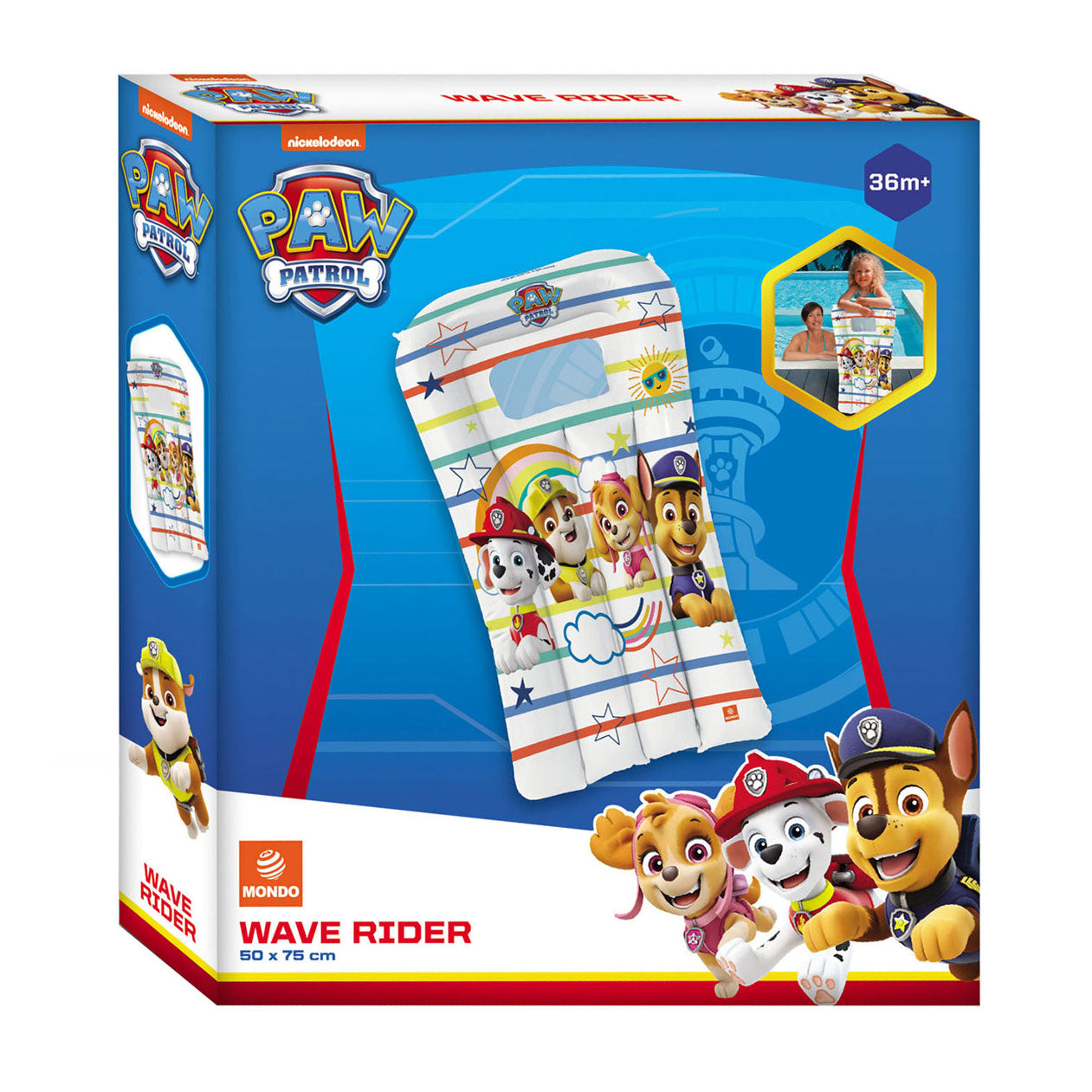 Mondo aufblasbares Bodyboard Paw Patrol, 50x75cm