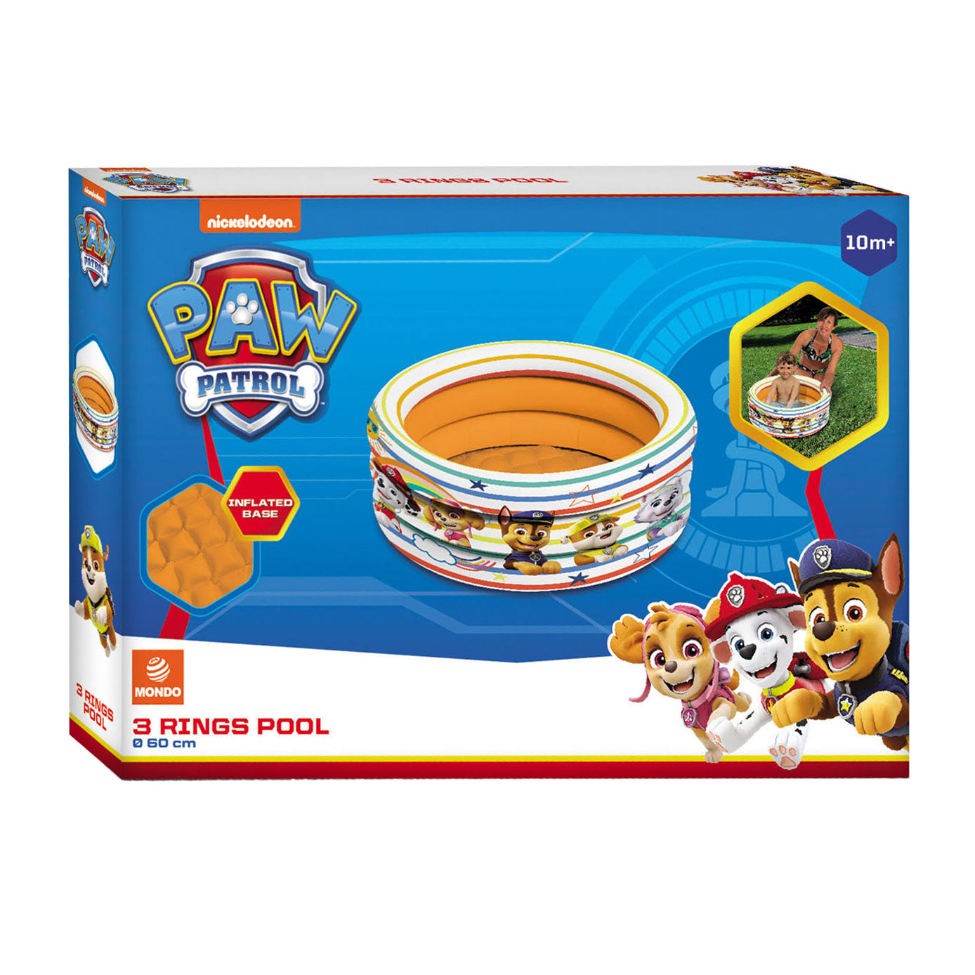 Mondo Schwimmbad Paw Patrol 3-Ringe, 60 cm