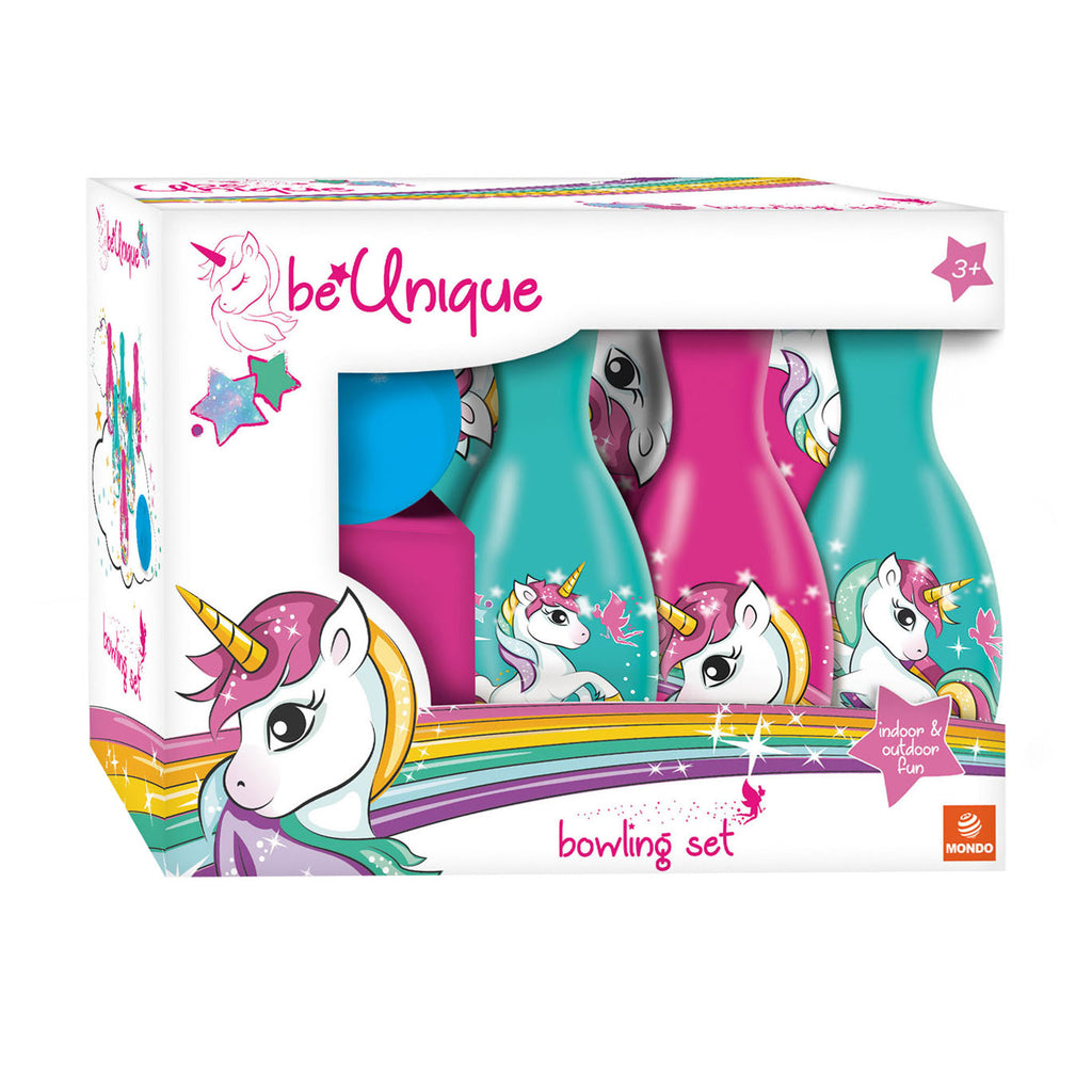 Mondo Bowling-Set Einhorn, 7-teilig.